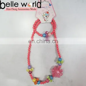 Kids Accessories Pearl Flower Pendant Necklace for Girls thumbnail-1
