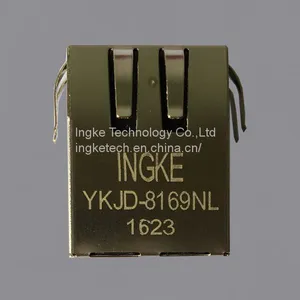 Ingke YKJD-8169NL Cross B78477P1006A114 10/100 Base-T, AutoMDIX Through Hole Magnetic RJ45 Jacks thumbnail-1