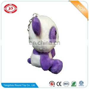 Purple Panda Plush Soft Stuffed Kids Gift Keychain Cheap Fancy CE Toy thumbnail-3