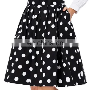 Grace Karin Vintage Pinup 50S 60S Polka Dots Cotton Skirts CL6294-2# thumbnail-3
