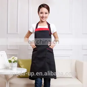 Cotton Polyester Kitchen Apron With Custom Logo High Quality From China thumbnail-2