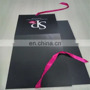 Free Risk Custom Matte Black With Sexy Shiny Logo Gift Rectangle Folding Paper Gift Box thumbnail-3