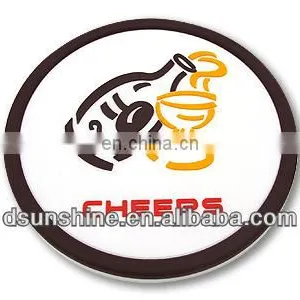Hot Sale OEM-factory Embossed / Debossed 3D Soft PVC Coaster thumbnail-2