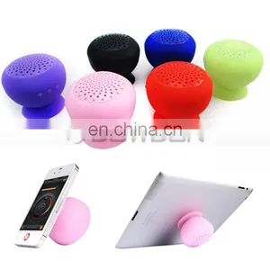 140mm 3W Bass Support Card Cute Silicone Sucker Wireless Mini Speaker thumbnail-1