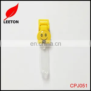 Factory Custom Logo Smile Face Plastic ID Badge Clip thumbnail-5