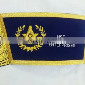 MASONIC REGALIA GRAND LODGE PAST MASTER CUFF'S BLUE thumbnail-6