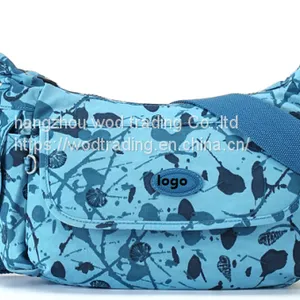 Full Printed Canvas Messenger Bag With Long Shoulder thumbnail-1