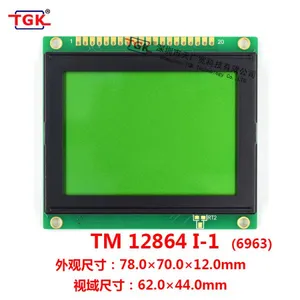 Lcd 128X64 Modules Display TM12864i-1 78x70mm Size 6963c Controller Stn Lcd 12864 Screen Lcd 128X64 Display Screen 12864 Lcd Module thumbnail-3