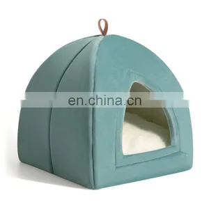 2020 Stylish Fancy Anti-mud Soft Comfy Calming 2 in 1 Cat Tent For Cat thumbnail-1