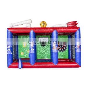 Outdoor Inflatable Game Baseball Basketball Toss Games Sport Center For Kids Playground thumbnail-1