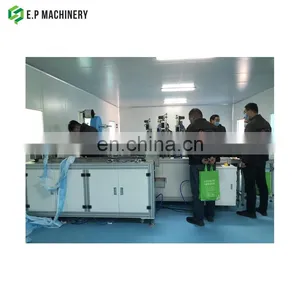 Full Auto Disposable Mask Making Machine / Fully Automatic Flat Face Masks Production Line thumbnail-5