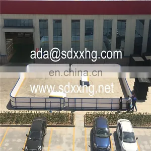 Used Dasher Boards Fence Plastic Panels Straight Frame Hdpe Rink Bakyard Arena thumbnail-6