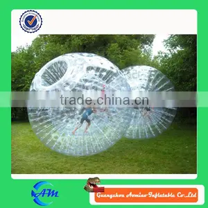 Low Price Red and Blue Dot PVC&TPU Land or Water Inflatable Zorb Ball For Sale thumbnail-3