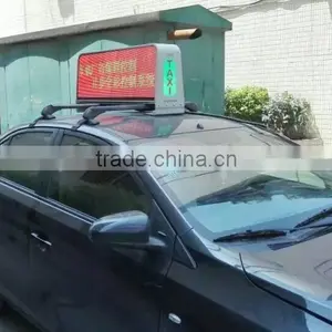 Synchronous Video Processor Taxi Camera P5 Outdoor Full Color LED Taxi Roof Sign / Taxi Advertising Display thumbnail-2