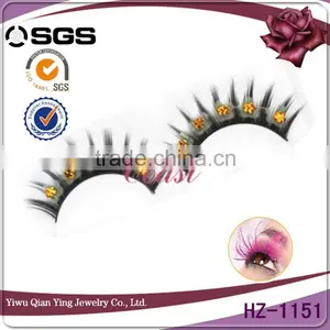 Crazy False Decorative Flash Eyelashes With Dimond thumbnail-1