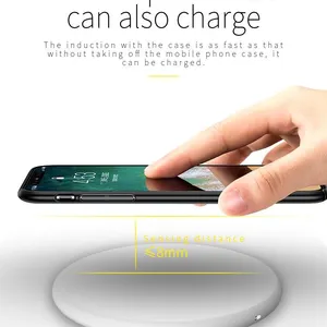 The Round Wireless Charger is Suitable for IPhone Huawei, Xiaomi Fast Wireless Charging thumbnail-3