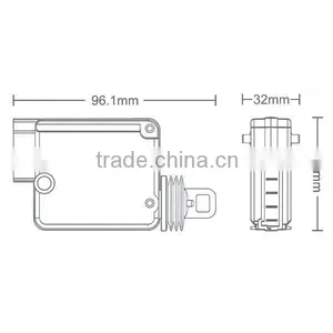 New 12V /24V DC Electric Car Door Lock Motor for Delica thumbnail-2