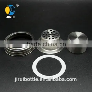 70mm Cocktail Shaker Stainless Steel Lid for Mason Jar thumbnail-6