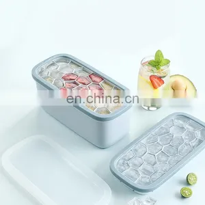 2021 High Selling Honeycomb Shape Wholesale Easy Pop Custom Silicone Ice Cube Tray thumbnail-4