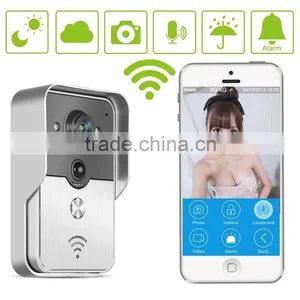 HD 720P Wifi Video Door Phone Doorbell Wireless Camera Intercom Support IOS Android for IPad Smart Phone Tablet Remote Monitor thumbnail-1