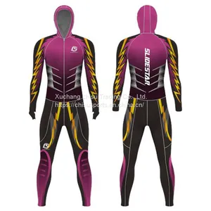 Customized Short Track Speed Skating Suit Children's Long Sleeves Camo Ski Suit Avenue Suits Adult and Female Tight Ski thumbnail-3