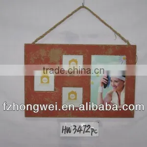 HONGWEI Antiquate Red Wooden Picture Frame & Photo Frame&Rahmen&Home Decoration &Photo Frame Gifts & Crafts thumbnail-1