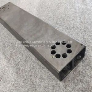 CNC Cutting High Stiff Light Weight Square Carbon Fiber Tube for Robot Arm thumbnail-1