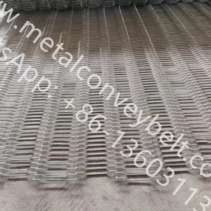 Flat Flex Driven Conveyor Metal Belt Conveyor Wire Belt For Cooling Cake thumbnail-3