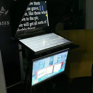 Simar Best Selling 20/22/24/27/32 Inch Self-reversing Flip Monitor M-ZYS20/22/24/27/32 Teleprompter Include Software ,flight Case thumbnail-2