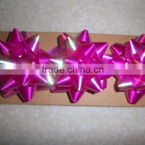 Print Star Bow, pp Ribbon Bow, Fabric Curly Bow, Pull Bow, Velvet Butterfly Tie, Pre-made Tie Bow thumbnail-3