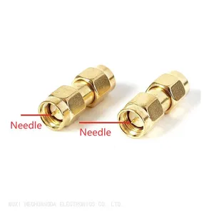 SMA-JJ Male to Male RF Coaxial Straight Adapter Connector for Communication thumbnail-1
