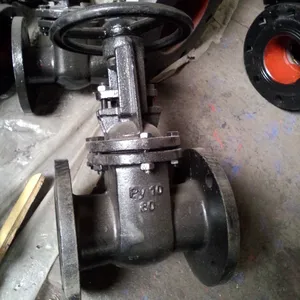 GOST Material Ggg40 Gg25 Water Control Hard Seat Cast Iron Flange Gate Valve thumbnail-5