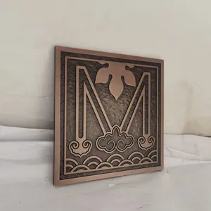 Metal Sign Customizing Company - Pure Copper Relief Plaque for House Numbers of Villa Residential Area - House Number Signboard Introduction Plaque thumbnail-5