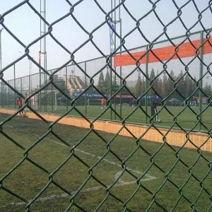 Heavy Duty Iron PVC Coated Diamond Mesh Cyclone Chain Link Fence For Sale thumbnail-2