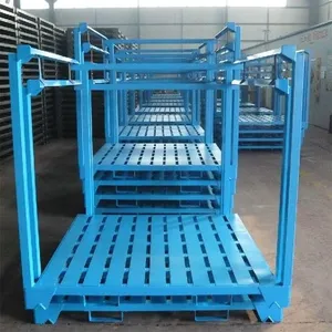 Industrial Stackable Iron Pallet Rack for Warehouse Nesting Solutions thumbnail-1