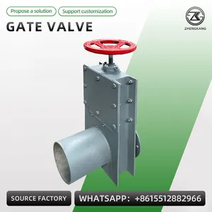 Carbon Steel Stainless Steel Slide Gate Valve Square Round Flange Knife Gate Valve thumbnail-4