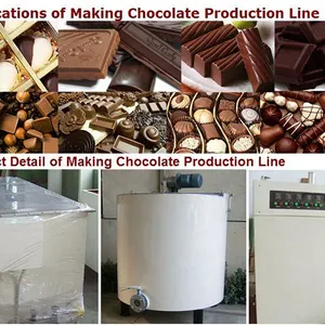 New Complete Automatic Chocolate Bar Candy Making Plant Core Including Pump Bearing Motor for Chocolate Cutting Coating Biscuit thumbnail-5