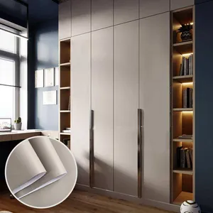 High-quality Solid Textured PVC Furniture Films Self-Adhesive Interior Modern Design Decorative Film thumbnail-3