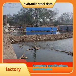 Irrigation Dedicated Hydraulic Steel Dam For Adjustable Water Level By Angle Control thumbnail-4