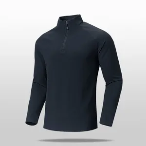 Zippered Men's Casual Long-Sleeved Soft and Comfortable Shirt thumbnail-1