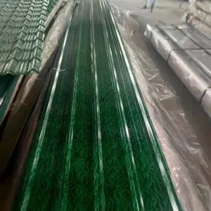 PPGI Corrugated Roofing Sheet Color Coated Corrugated Steel Sheet Galvanized Metal Roof Panel For Warehouse Workshop thumbnail-4
