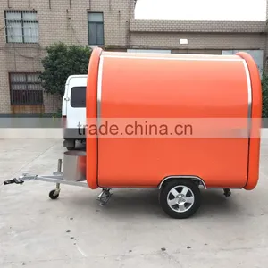 Orange 7.6*5.5ft Newest Food Trailer Food Cooking Van/Food Van Takeaway Trailer China's Outstanding Manufacturing Plant In Line thumbnail-1