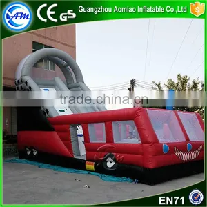 Giant Inflatable Fire Truck Water Slide Home Inflatable Water Slide Inflatable Monster Truck for Adult thumbnail-1