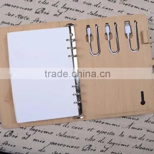 2015 Fashion Custom Multifunction Business Leather Factory Power Bank Notebook Quality Choice thumbnail-6