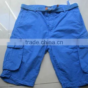 2012 100% Cotton Cargo Short Pant for Mens With Belt thumbnail-1