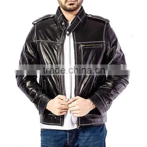 Black Shiny Jacket Leather thumbnail-1