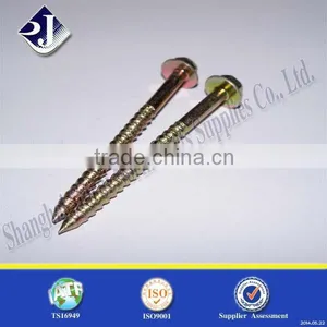 M8*75 Yellow Zinc Torque 32MIN Wood Screw thumbnail-1