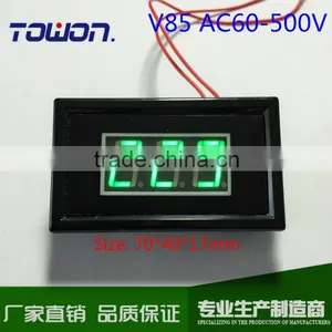 0.56" AC Digital Voltmeter AC60-500V Voltage Measurement Digital Voltage Panel Meter Red Blue Green Digital LED Display thumbnail-3