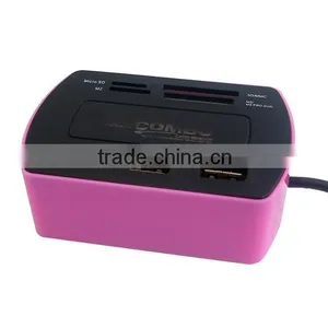 Cheapset Computer Card Reader With USB HUB USB2.0 COMBO thumbnail-3