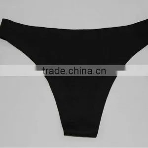 2014 Female Seamless Laser Cut Hot Sexy Thong Panty Models thumbnail-1